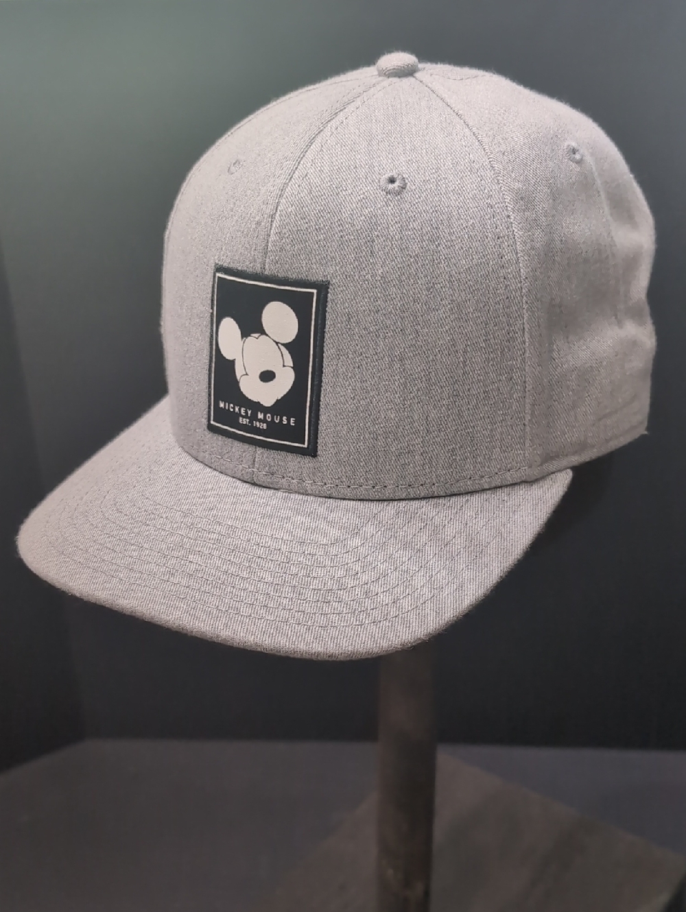 Disney,NEFF Gray Mickey Mouse Snapback Cap,Youth.